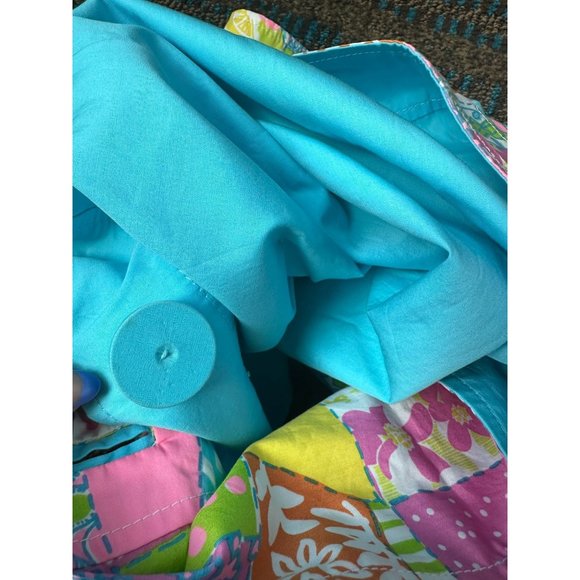 LILLY PULITZER Womens Multi Patchwork Reversible Skirt Sz 4 - Picture 7 of 10